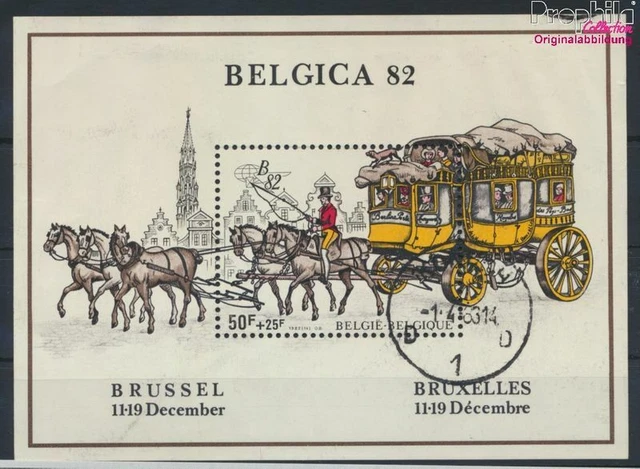 Briefmarken Belgien 1982 Mi Block53 (kompl.Ausg.) gestempelt Pferde(9496589
