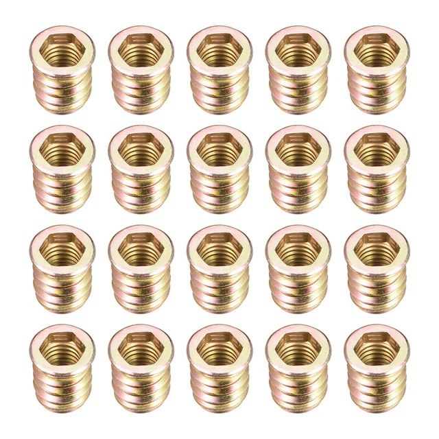 20 unidades M10x20mm rosca inserción tuercas interfaz accionamiento hexagonal interior