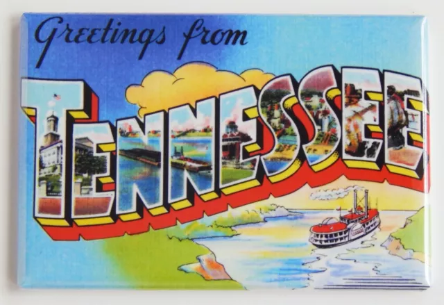 Greetings from Tennessee FRIDGE MAGNET travel souvenir