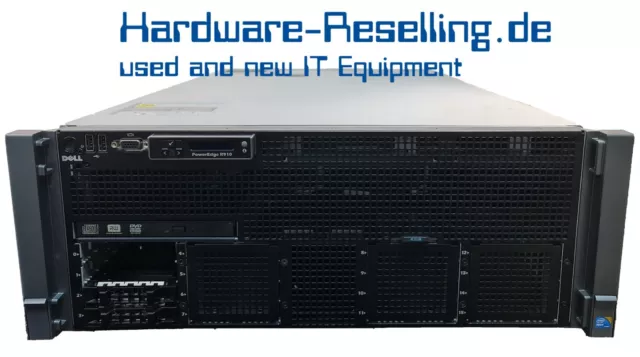 Dell PowerEdge R910 Rack Server 4x Xeon E7540 6C 128GB RAM Perc H200 4x 750W PSU 2