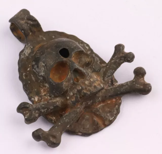 Skull and Bones Pendant for Necklace Viking Skeleton WW1 wwI WW2 wwII Biker