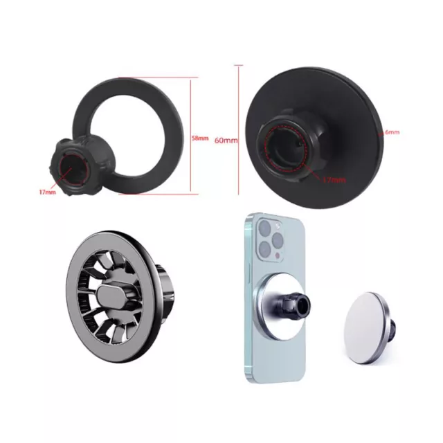 17mm Ball Head Car Holder for Magsafe Magnetic Bracket Stand for iphone 14 13 12