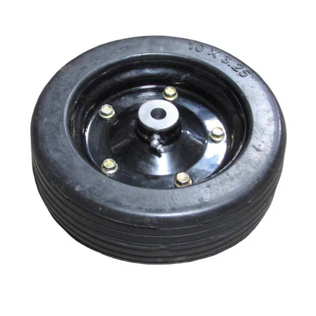 Replacement Finishing Mower Wheel 10" X 3.25" w/ 5/8" Axle Hole For Many Models