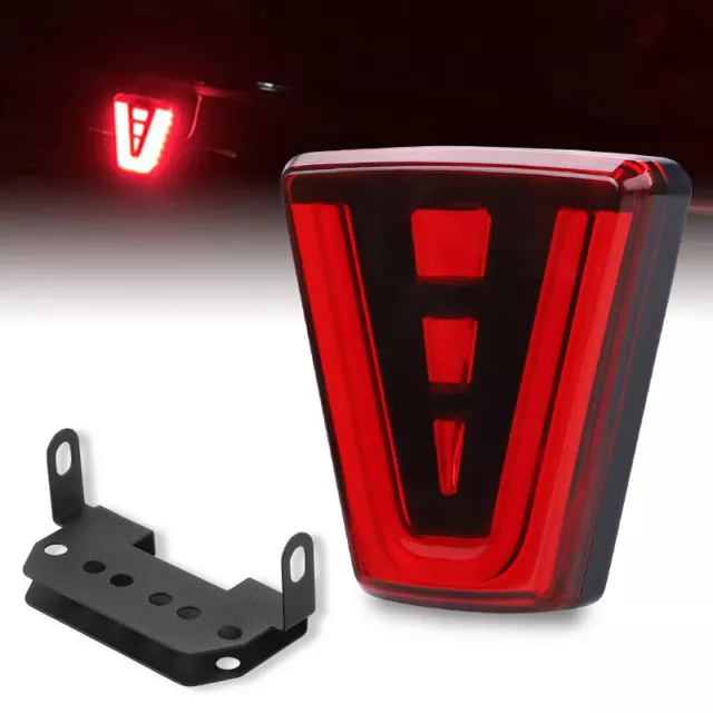 F1 Strobe Flash LED Brake Lights 3rd Third Rear Stop Tail Light Universal Lamp