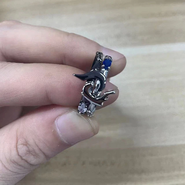 1 Pair League of Legendes Eternal Hunters Kindred Opening Rings Fans Cos Jewelry