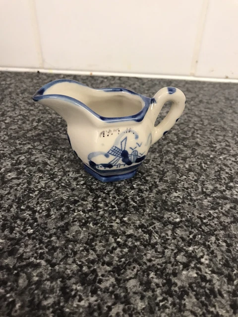 Delft Style Small Jug Cute Pretty Hand Painted