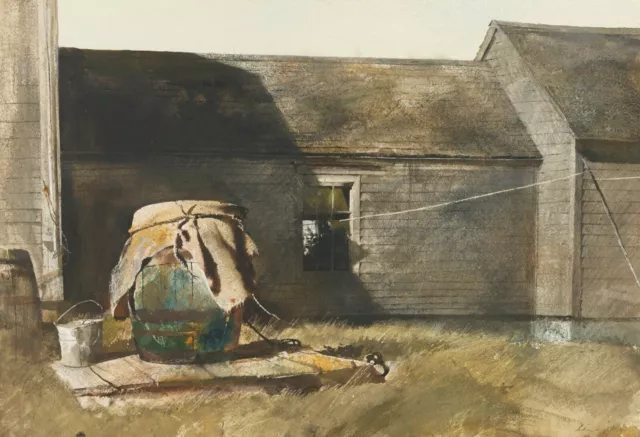 Andrew Wyeth : Rain Barrel : Archival Quality Art Print