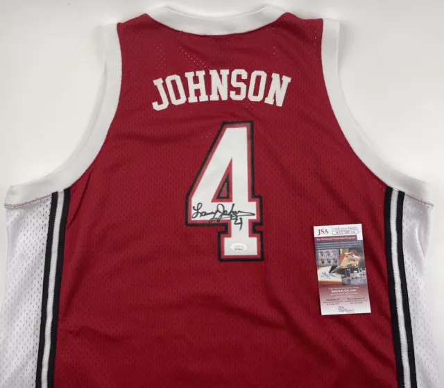 LARRY JOHNSON signed JERSEY Nike UNLV Runnin Rebels 1990 XL JSA Authentication