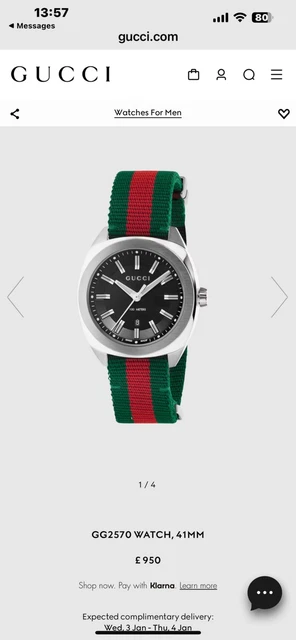 Gucci outlet bronze watch