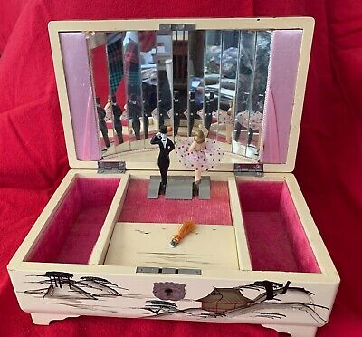 Antique Japanese Jewelry box / Music Box from 1940s