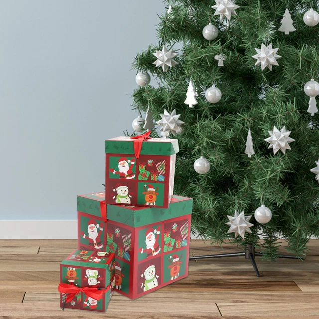 3 pz scatola caramelle regalo di Natale scatola regalo di Natale scatola caramelle natalizia Natale