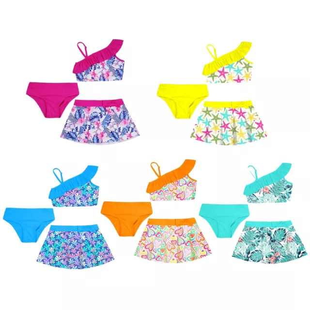 Kid Girl Swimwear Tankini Bikini Set Two Piece Swimsuit Bathing Suits Beachwear