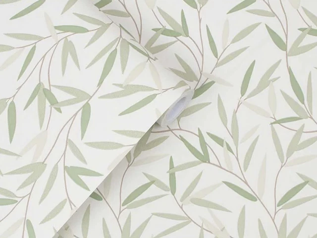 4 rolls Laura Ashley Willow Leaf wallpaper , Hedgegrow Same Batch