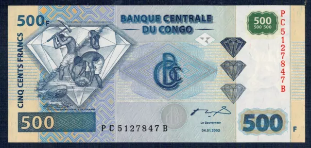 Congo 500 Francs 2002 P.M. N° 96a Uncirculated Of Print - Gian 7