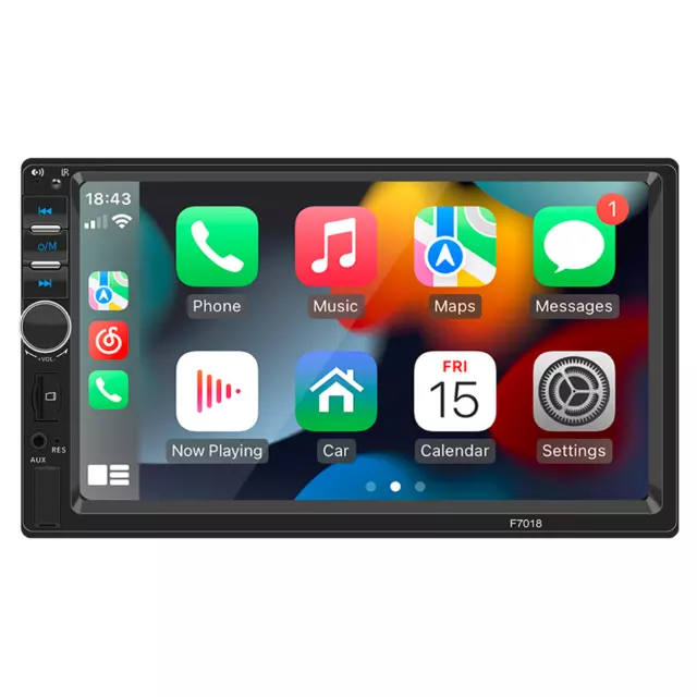 7in Touch Screen Carplay Car Radio Stereo Bluetooth Android Auto FM MP5 Player