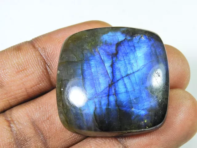 Natural Blue Labradorite Cabochon Loose Gemstone 31X31X10MM /100 Cts