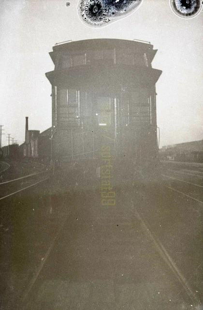 DH Delaware & Hudson Caboose - Vintage Railroad Negative