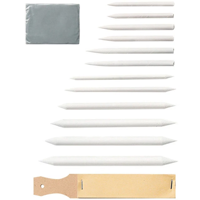 31 Pièces Kit Estompeur Dessin – Tortillons, Estompes Papier & Blending Stumps Pro !