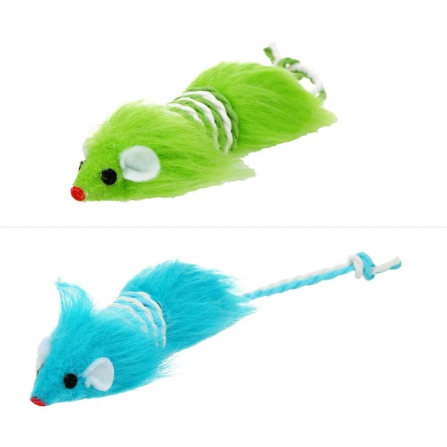Tails Fluffy Mouse Cat Toy - Assorted*