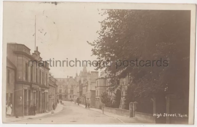 High Street Tain, Ross, 1905 RP Postcard B772