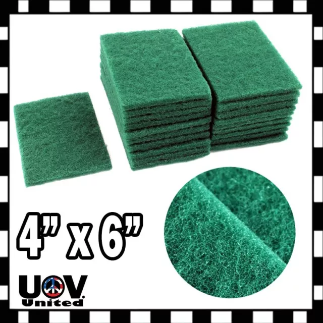 Lot 40pc Scouring Pads Medium Duty Home Kitchen Auto Scour Scrub Cleaning Pad U1