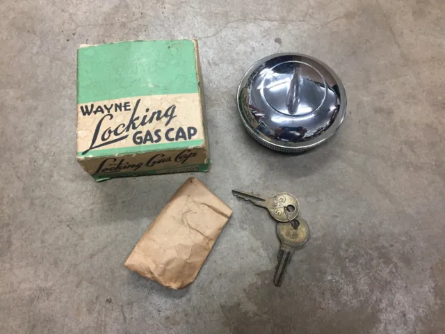 Wayne Locking Gas Cap Accessory Vintage Hot Rod Trog Scta Shop Clean Out