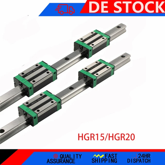 Cnc Guide Rails 1pcs Hiwin Hgr20 Linear Rail 1000mm 2pcs Hgw20cc Carriage - Li - Foto 11