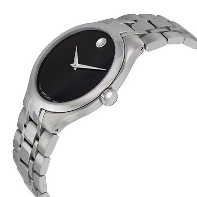 Movado Swiss Made Stainless Steel Museum 01.1.14.1085 Men's Wristwatch Pre-Owned