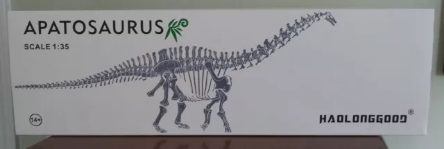 Haolonggood 1/35 Apatosaurus Dinosaur Figure Grey Sauropod Huangxin