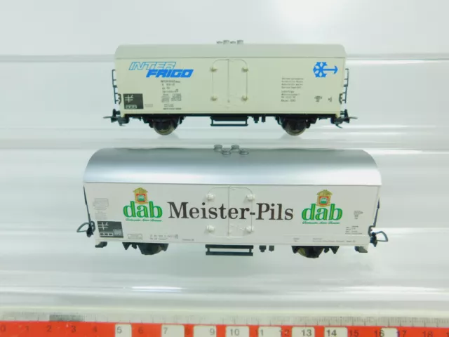 BN490-0, 5 #2x Fleischmann H0/AC Freight Car: DAB Meister-Pils DB+ Interfrigo