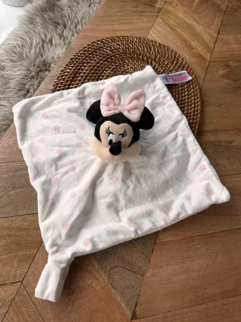 Disney Primark Minnie Mouse light pink spot baby comforter blankie soother bnwot