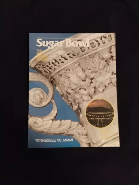 Vintage 1986 Sugar Bowl Official Program Tennessee Vs Miami