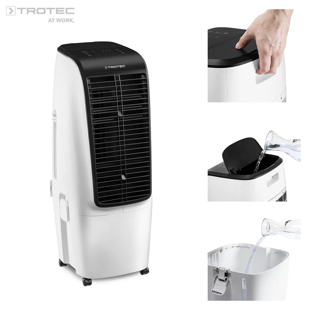 TROTEC Refraîchisseur d'air PAE 51 Climatiseur mobile Ventilateur Humidificateur