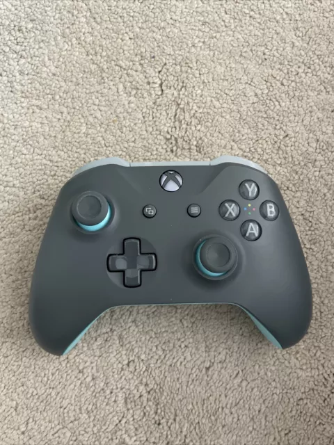 Original Microsoft Official Xbox One Wireless Controller Grey Blue Series X & S