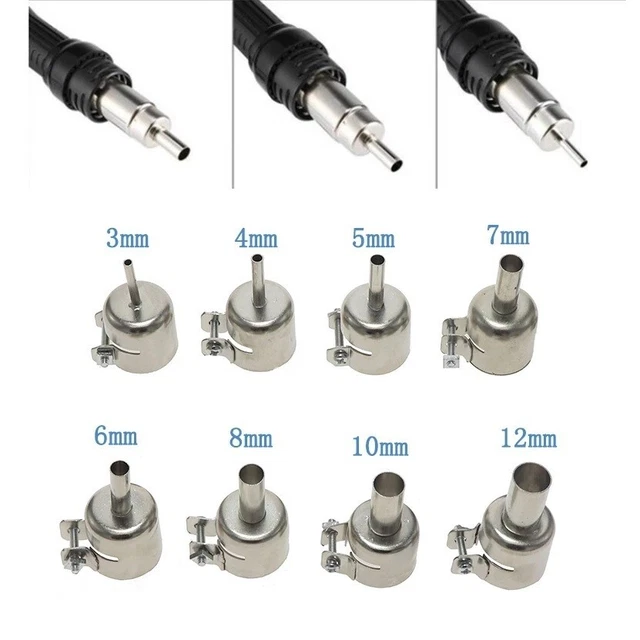 1pcs Universal Nozzles For 850 852D 898 Soldering Station Hot Air Welding Nozzle