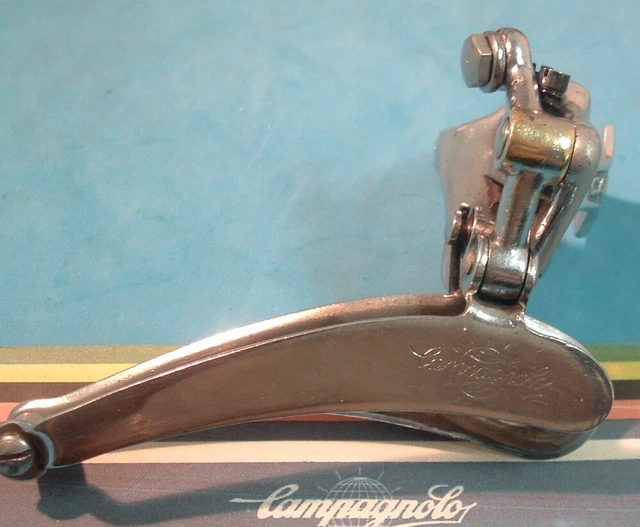 Dérailleur Avant Vélo Vintage Campagnolo Nuovo Record - 28,6 Mm - Argent
