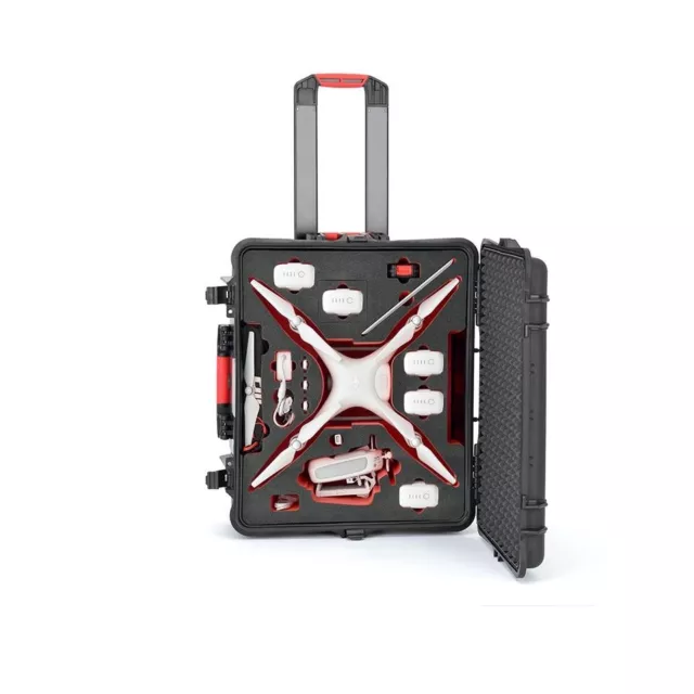 HPRC 2700W Wheeled Hard Case Luggage Bag for DJI Phantom 4 Pro Pro+ Plus Black