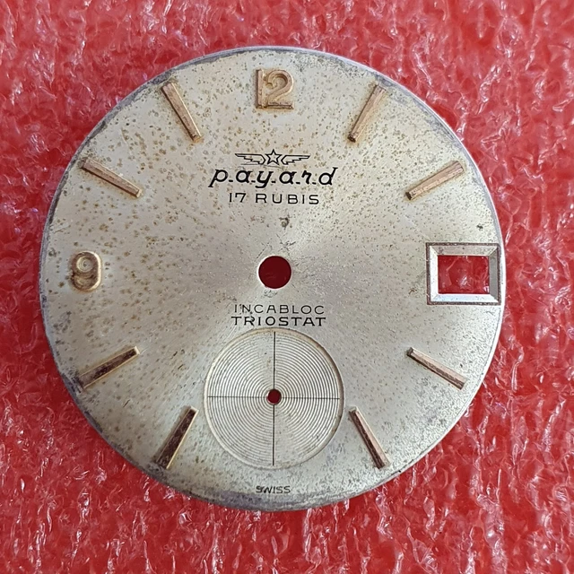 Cadran Lanco Quadrante Avec Mécanisme 17 Rubis, 18 Mm, Vintage - Vendu Pour Pièces Ou Réparation, Occasion