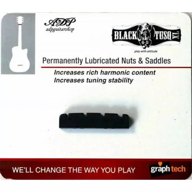 Sillet Basse Graph Tech Black Tusq XL PT-1200-00 Slotted Nut 41mm