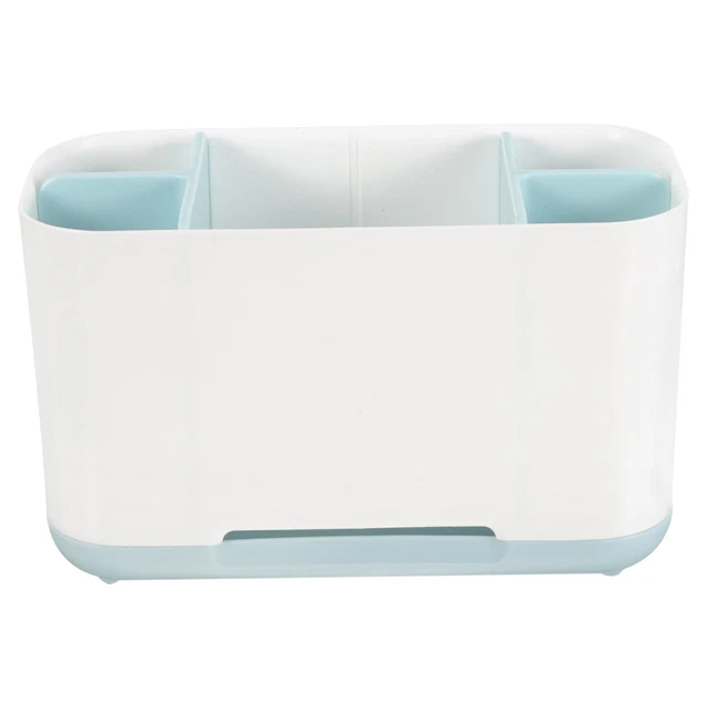 VOSAREA Scatola Porta Oggetti In Legno Con Coperchio E Divisori - Organizzatore Per Bagno, Tamponi, Cotone, Trucco
