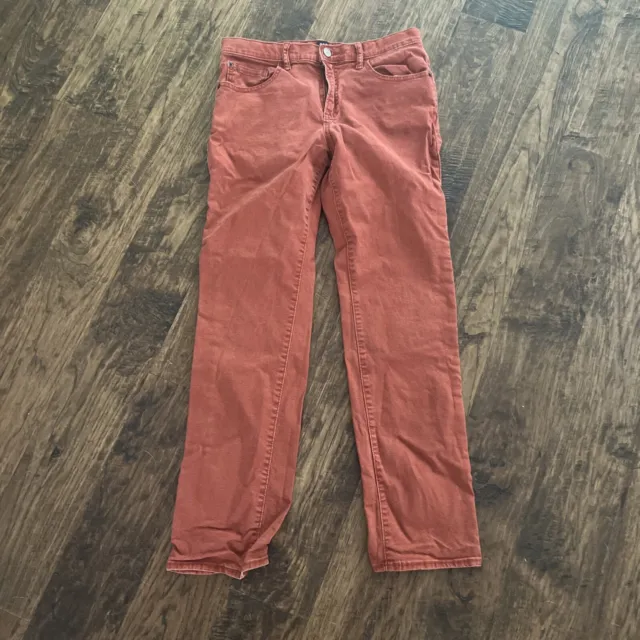 Rust /red Stretch Skinny Jeans Boys Size 16 Husky Gap Kids