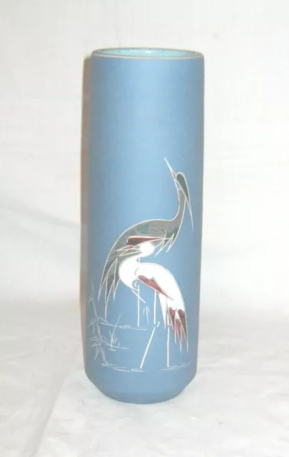 MID CENTURY - 50er Jahre VASE *KRANICH/ STORCH*, signiert, KERAMIK -TOPZUSTAND