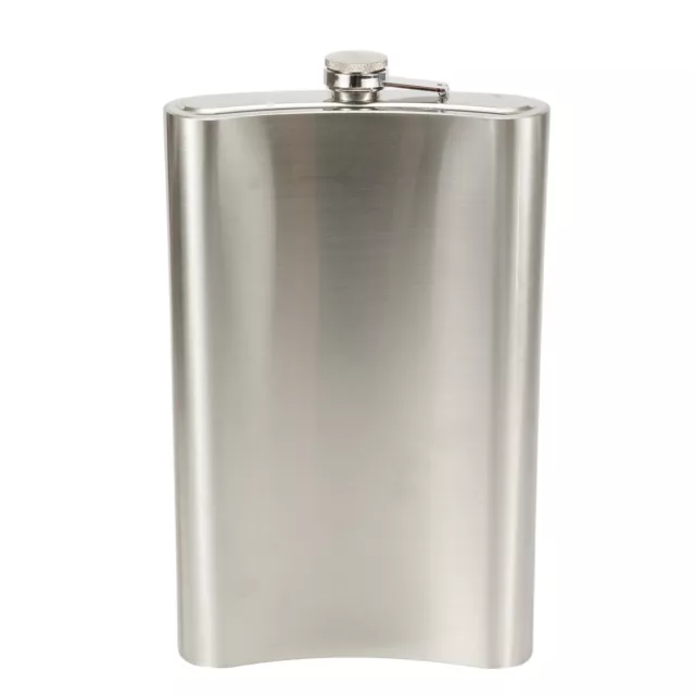 Fiaschetta Borsa in pelle Cover Acciaio Inox Acqua Liquore Whisky Portatile