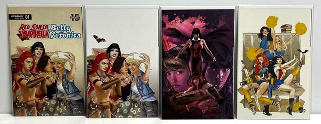 Red Sonja Vampirella Meet Betty Veronica #1 Variant Lot Virgin Dynamite Comics