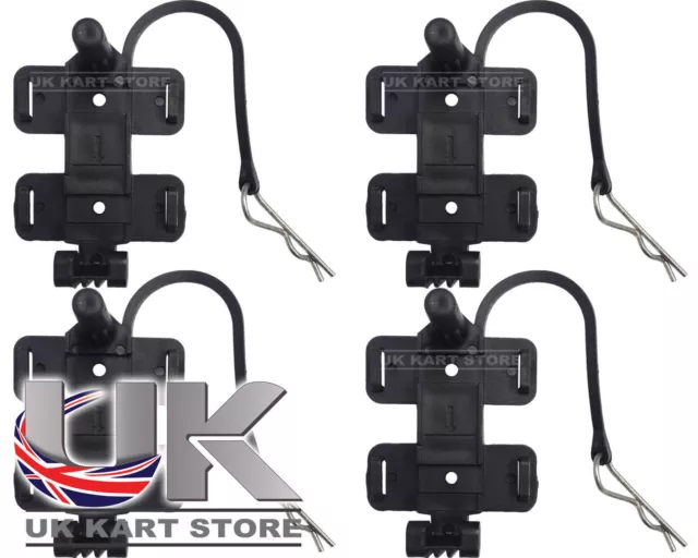 tandard & Flex Transponder Holder with R Clip x 4 Go Kart