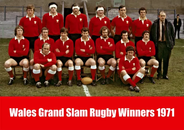 Wales Grand Slam Rugby Winners 1971 POSTER Welsh