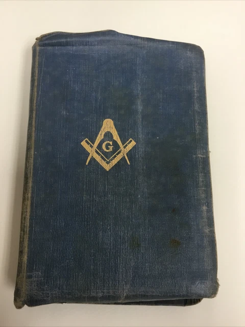 Vintage Masonic Edition Holy Bible 1955 Well Worn