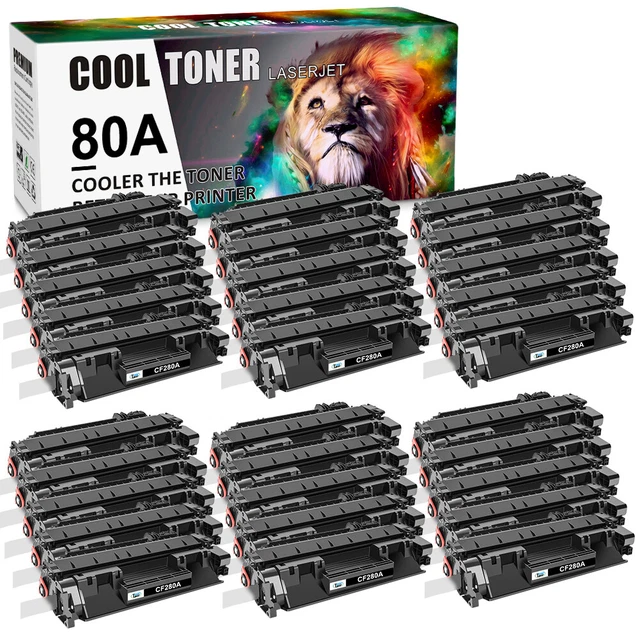 1-30PK CF280A 80A Toner Cartridge For HP LaserJet Pro 400 M401dn MFP M425dn Lot