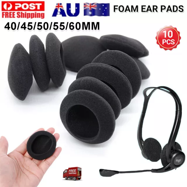 10x Ear Pads Replacement Sponge Cover Headphone Earphone Headset Soft Foam AU 2