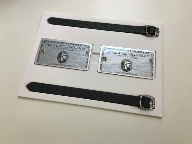 NEW AMERICAN EXPRESS Platinum luggage tags x2 (amex) £16.99